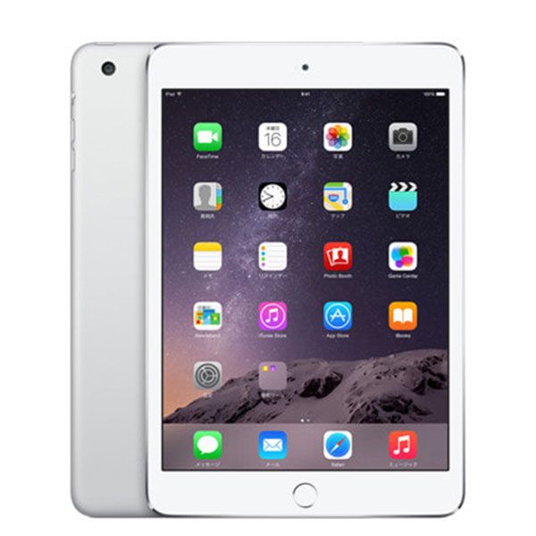 iPad mini3 Wi-Fi+Cellular 64GB シルバー A1600 2014年 SIMフリー 本体 ipadmini3 Aランク タブレットアイパッド アップル apple 【送料無料】 ipdm3mtm048