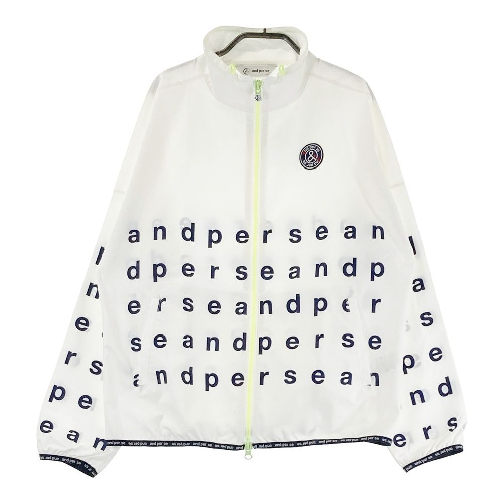 サイズ:LL AND PER SE アンパスィ ジップジャケット ホワイト系 サイズ:LL AND PER SE アンパスィ ジップジャケット ホワイト系