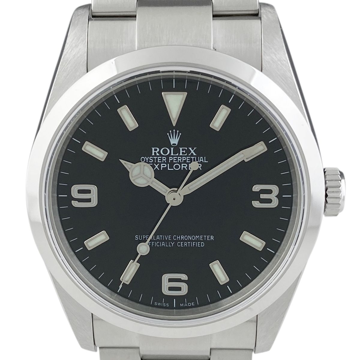 ロレックス ROLEX エクスプローラー1 114270 腕時計 SS ブラック 自動巻き ブラック メンズ 【中古】