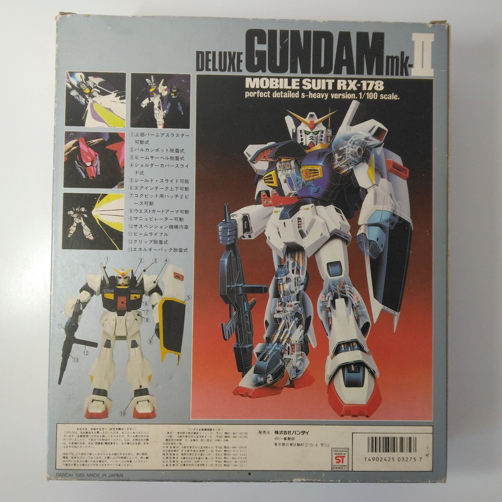 機動戦士Zガンダム 当時物 DX デラックス ガンダム マーク ⅱ マーク2  