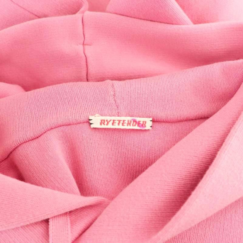 ライテンダー RYE TENDER コットン ニットパーカー プルオーバー 1 ピンク /MI ■OS ユニセックス メンズ レディース ライテンダー RYE TENDER コットン ニットパーカー プルオーバー