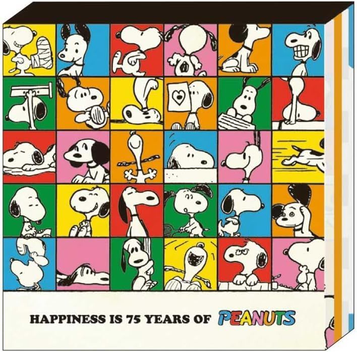 カミオジャパン スヌーピー ブロックメモ ブロックパターン 221234 75th PEANUTS ピーナッツ