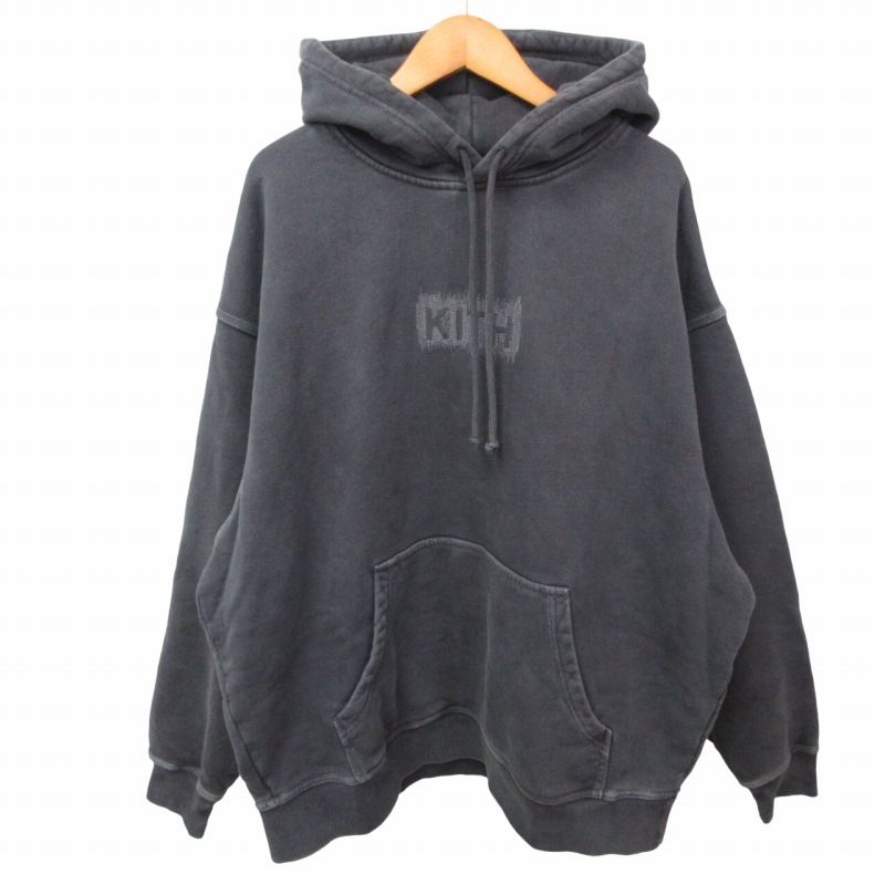 【KITH NYC】Wilson フリース 刺繍 クレスト ネルソン パーカー Kith for the New York Knicks Empire Vintage Nelson Crewneck