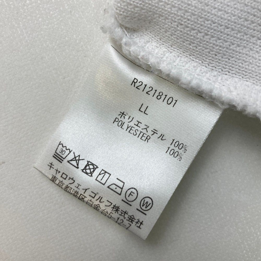 【新品】　キャロウェイ　レッドレーベル　セーター　ウール　ホワイト　Lサイズ サイズ：LL CALLAWAY キャロウェイ レッドレーベル ニット セーター