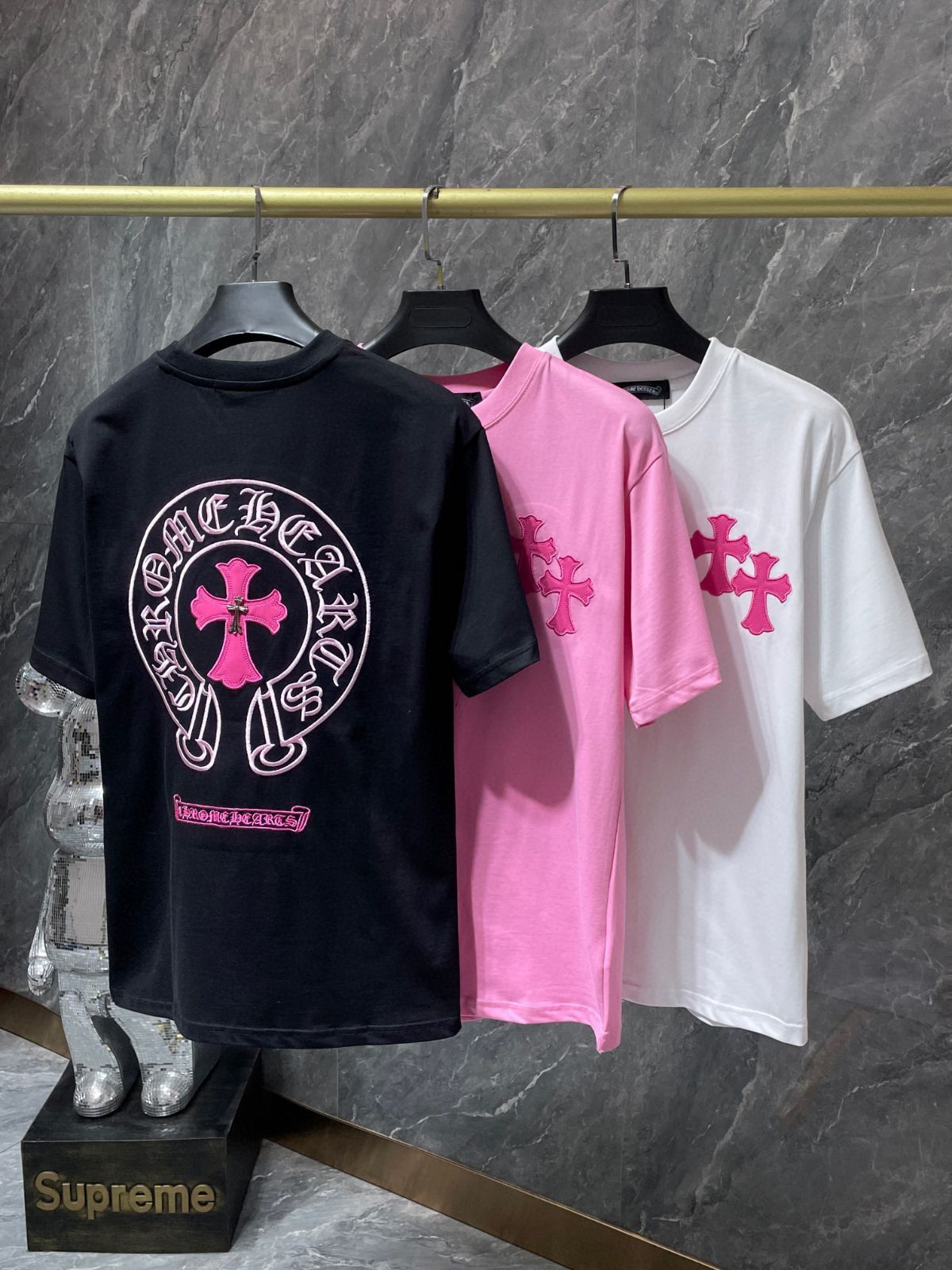 Chrome Hearts | クロムハーツ 半袖 Ｔシャツ カットソー ブラック ホワイト ピンク 夏着