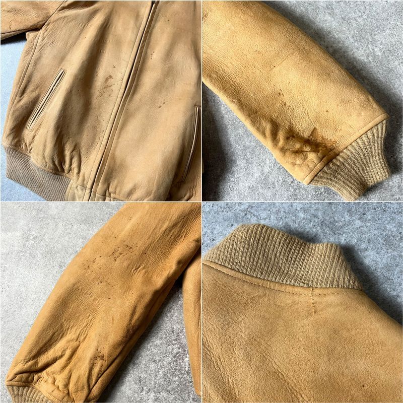 60s USA製 McGREGOR ライナー付き 本革 スエード レザー ジャケット 44