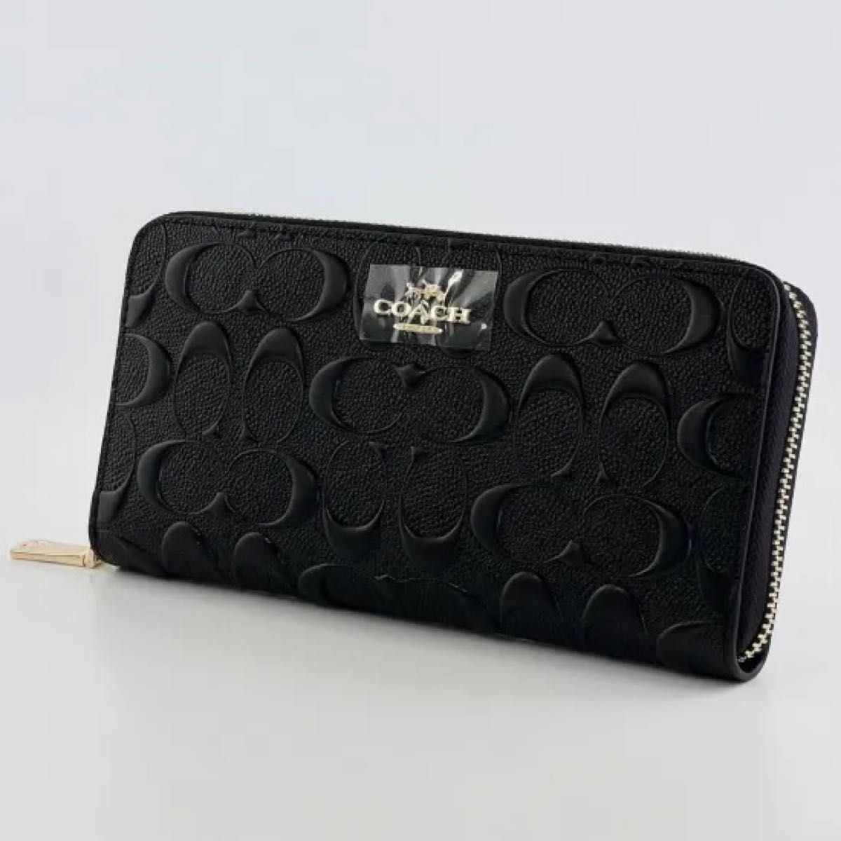 新品 未使用 コーチ COACH 黒 ブラック 長財布 ブランド