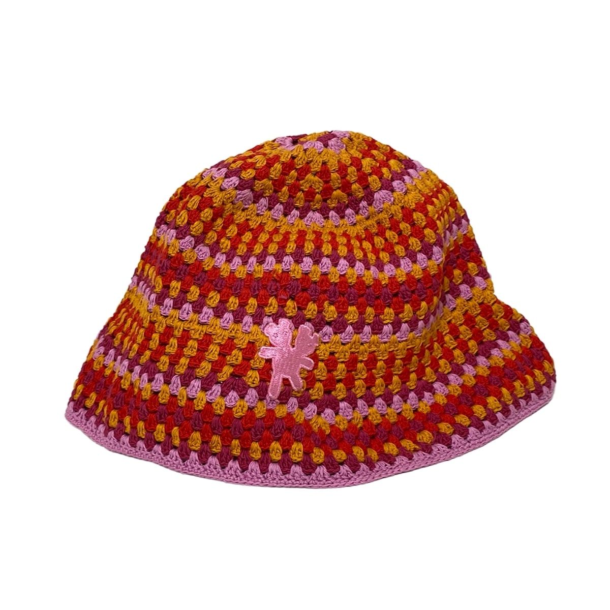 heaven BY MARC JACOBS ヘブンバイマークジェイコブス ハット - ダークイエロー×レッド×マルチ コットン
