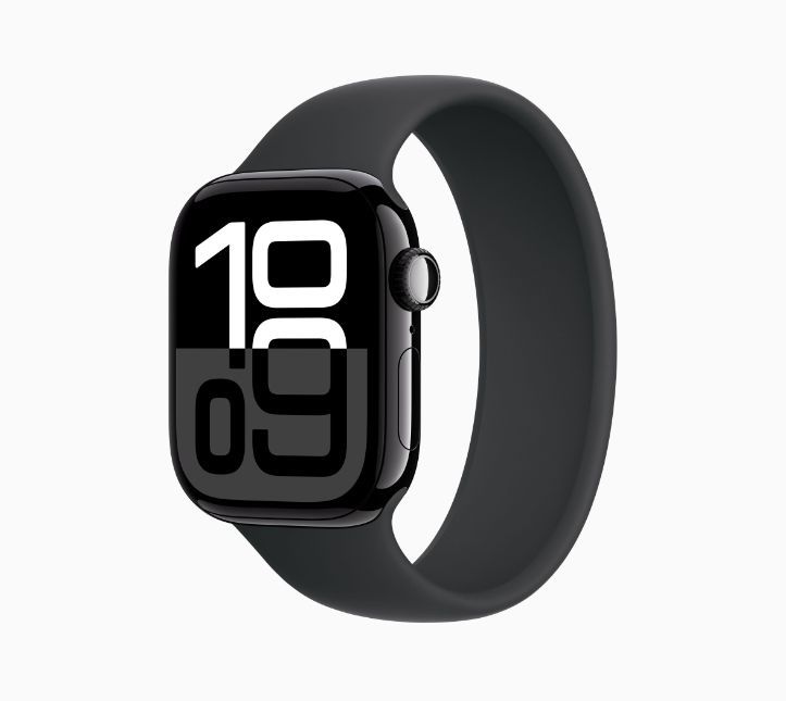 「新品」Apple Watch series 10 42mm ジェットブラックアルミニウムケース GPSモデル MWWX3J/A-MY7W3FE/A(Size:7)