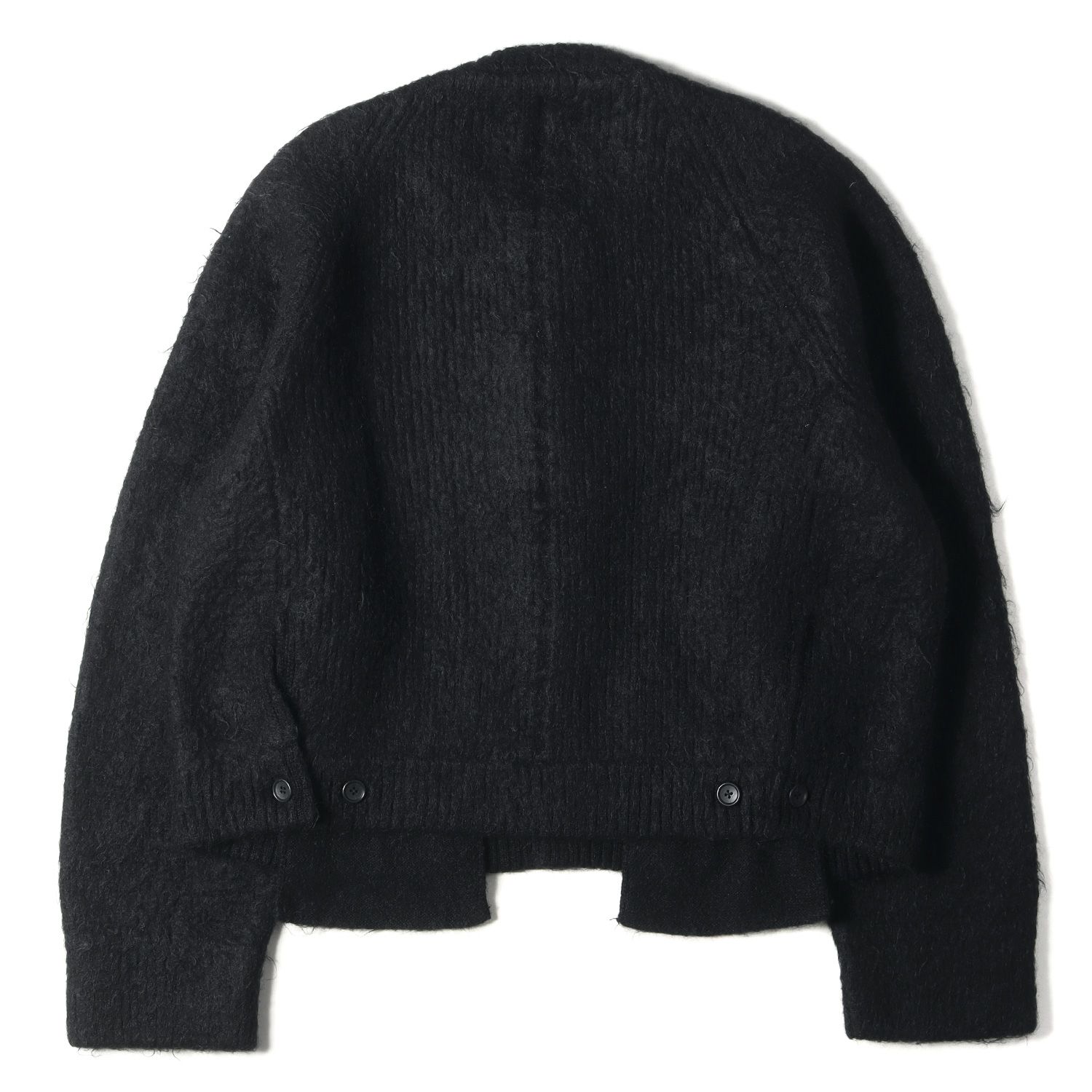 美品 stein シュタイン カーディガン リブ編み ウール キッド モヘア ナイロン クルーネック ニットカーディガン KID MOHAIR  CARDIGAN st.194 20AW ブラック 黒 M 日本製 トップス カジュアル ブランド 着回し - メルカリ