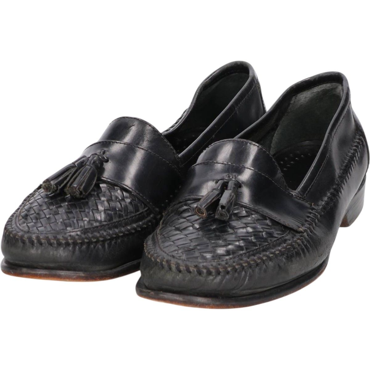 古着 ジーエイチバス G.H.Bass BASS 編み込み タッセルローファー 9 1|2 M メンズ27.5cm相当|saa014365
