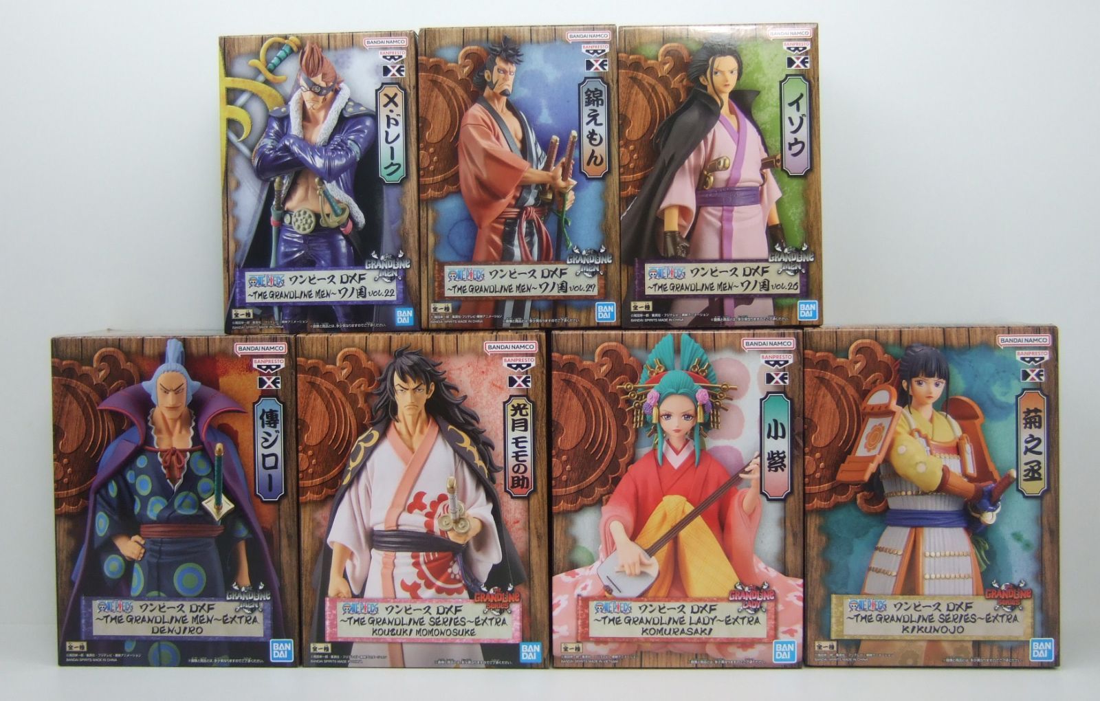 ワンピース　DXFワノ国フィギュア　まとめ売り BANPRESTO ONE PIECE ワンピース DXF THE GRANDLINE MEN ワノ国