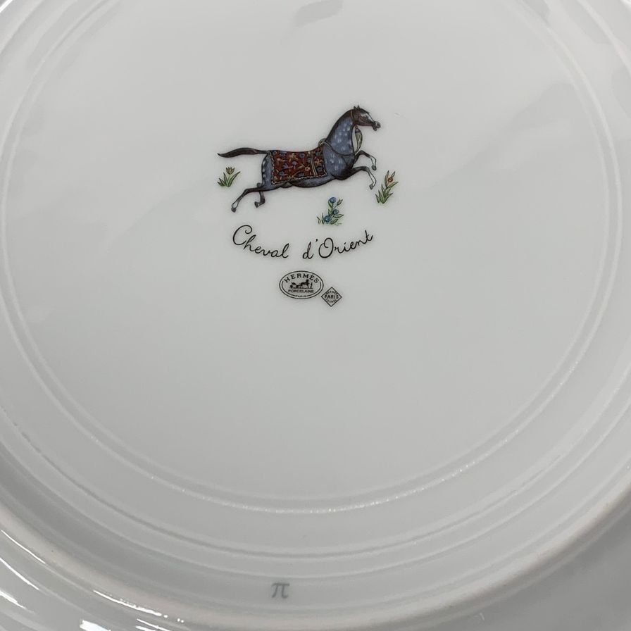 エルメス プレート シュヴァルドリアン ホース ホワイト【AFI28