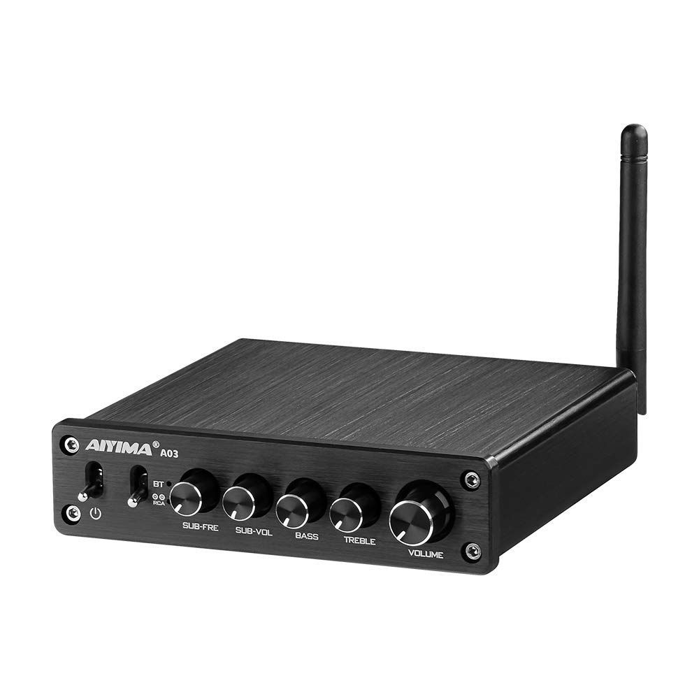 【数量限定】+ 2 * 2.1チャンネルデジタルオーディオアンプ50W 100W TPA3116D2 TPA3116サブウーファーBluetoothアンプHiFi DC12-24V A03 AIYIMA