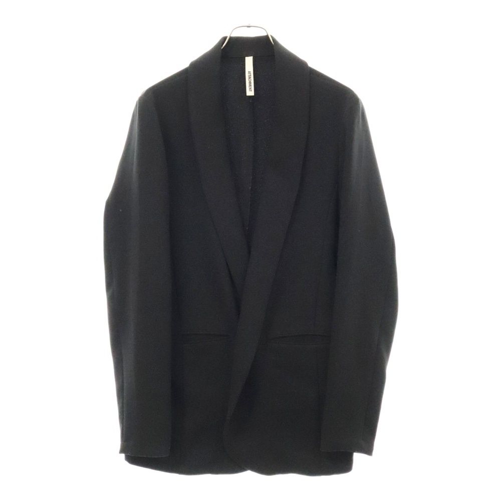 ATTACHMENT (アタッチメント) AMUNZEN STOLE CARDIGAN アムンゼン ストールカーディガン AJ22-084 ブラック