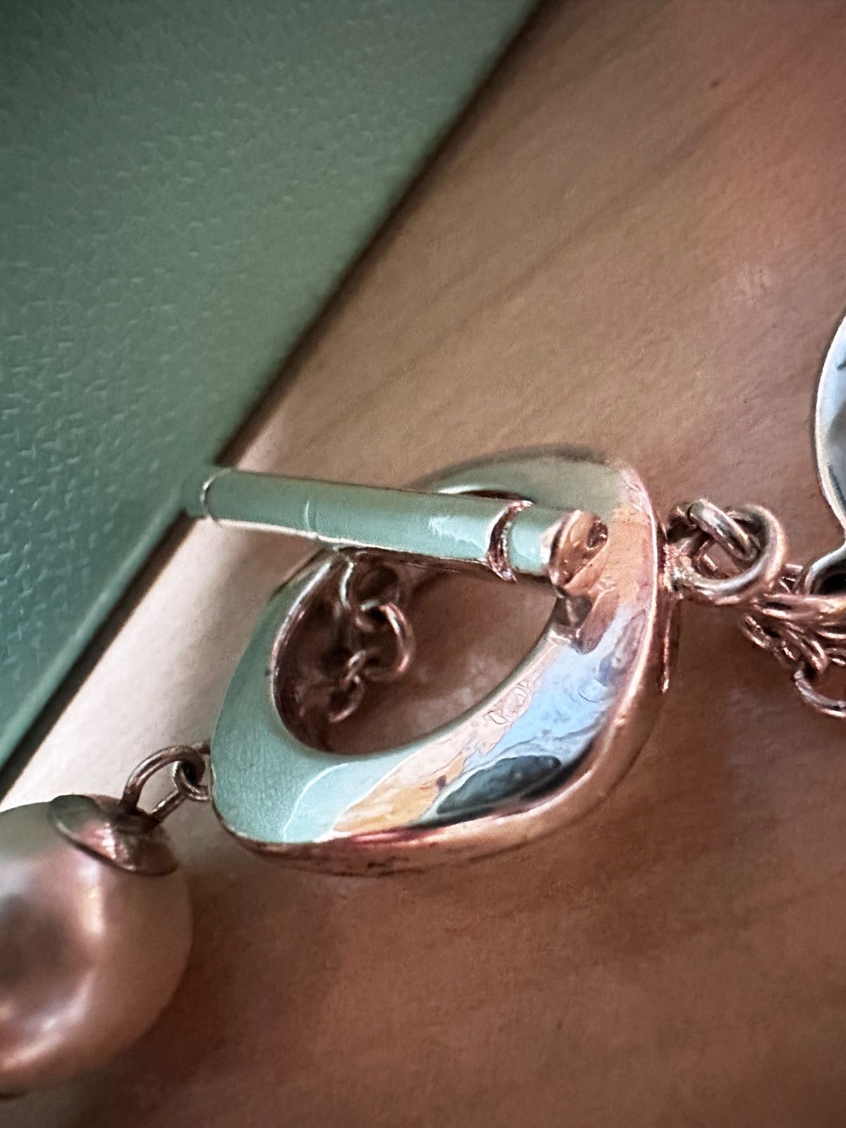 激レア Tiffany&Co.SV925クッション パール トグルブレスレット
