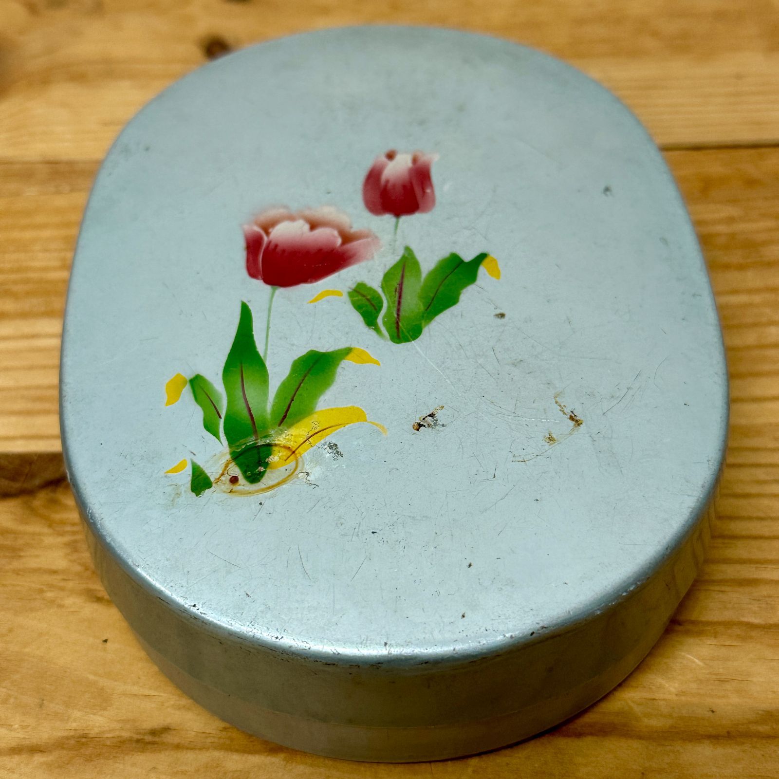 三和鶴印 細川智栄子 アルミ弁当箱 ブリキの弁当箱 2個セット 昭和