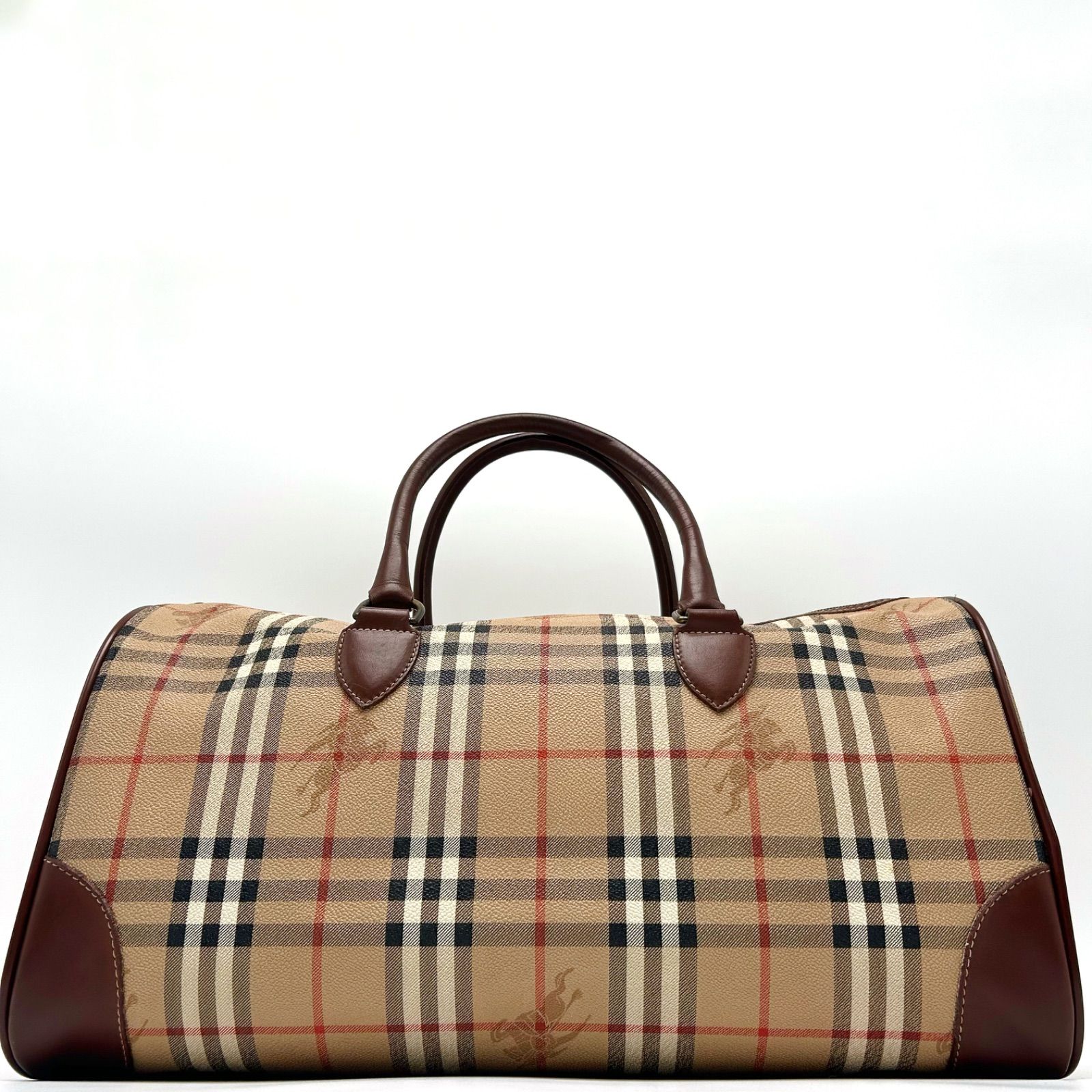 【値下げしました‼️】BURBERRY ボストンバッグ　ノバチェック BURBERRY✨️バーバリー ノバチェック ハンドバッグ トート ボストン