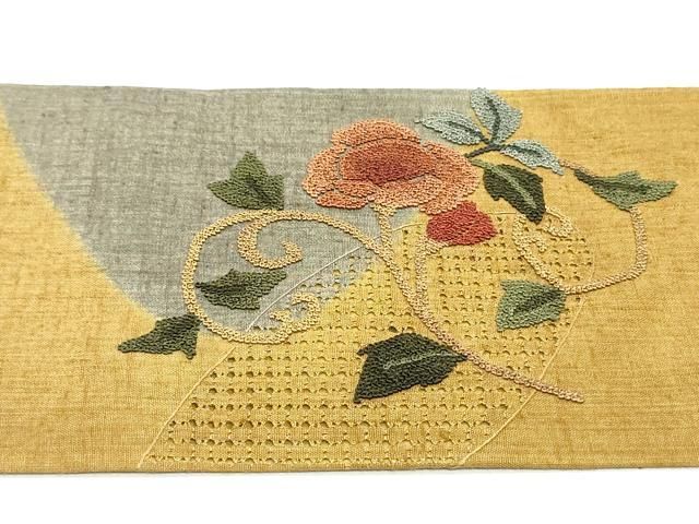 平和屋着物○中国三大刺繍 スワトウ刺繍 汕頭刺繍 総刺繍 九寸名古屋帯