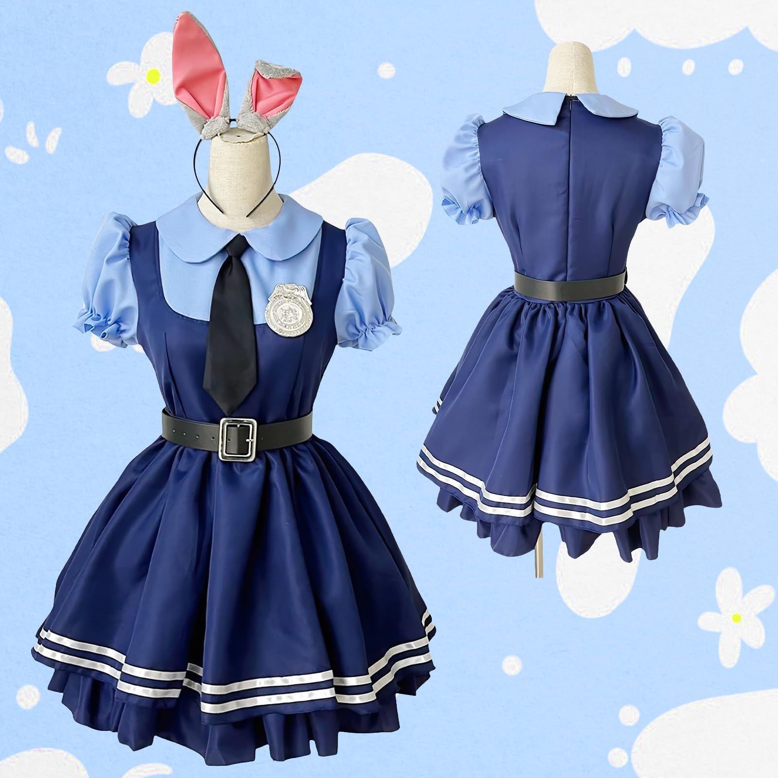Judy ジュディ・ホップス 警察服 ズートピア こどもの日 ドレス Amazon.co.jp: [SKFJHL] ズートピア ジュディ・ホップス