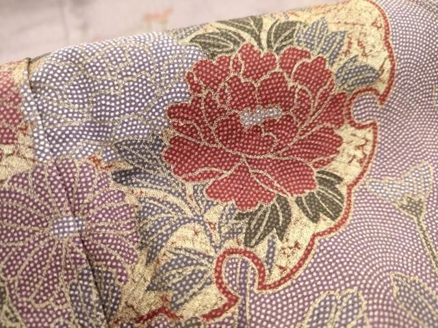 平和屋着物○訪問着 友禅 雪輪吉祥花文 金彩 正絹 逸品 AABC9273ck