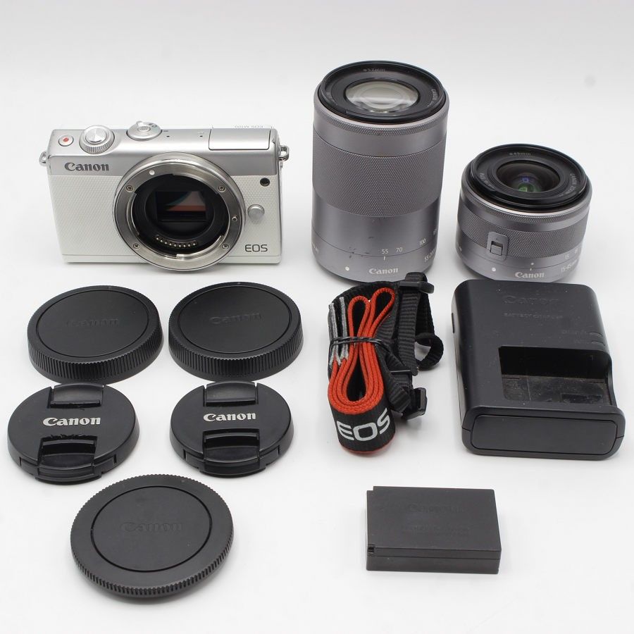 キャノンm100 55-200mmレンズ 美品(箱無し) 【公式通販】