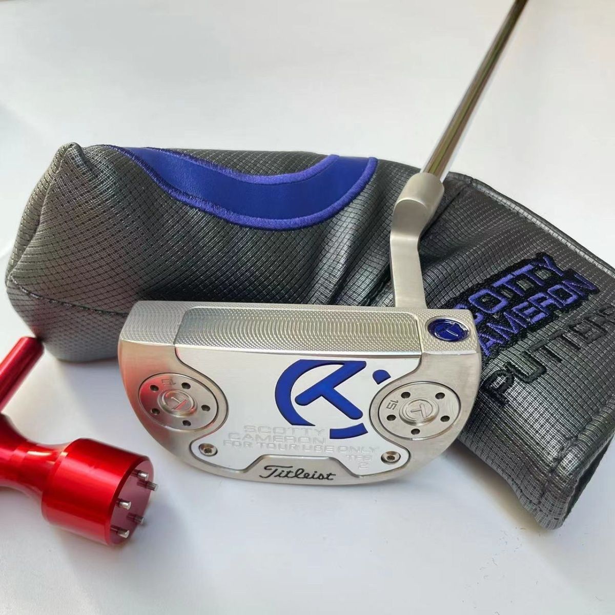 タイトリスト 美品 スコッティ キャメロン　ゴルフパター　ゴルフクラブ TFB-2 FOR TOUR USE ONLY 青サークルT ヘッドカバー付