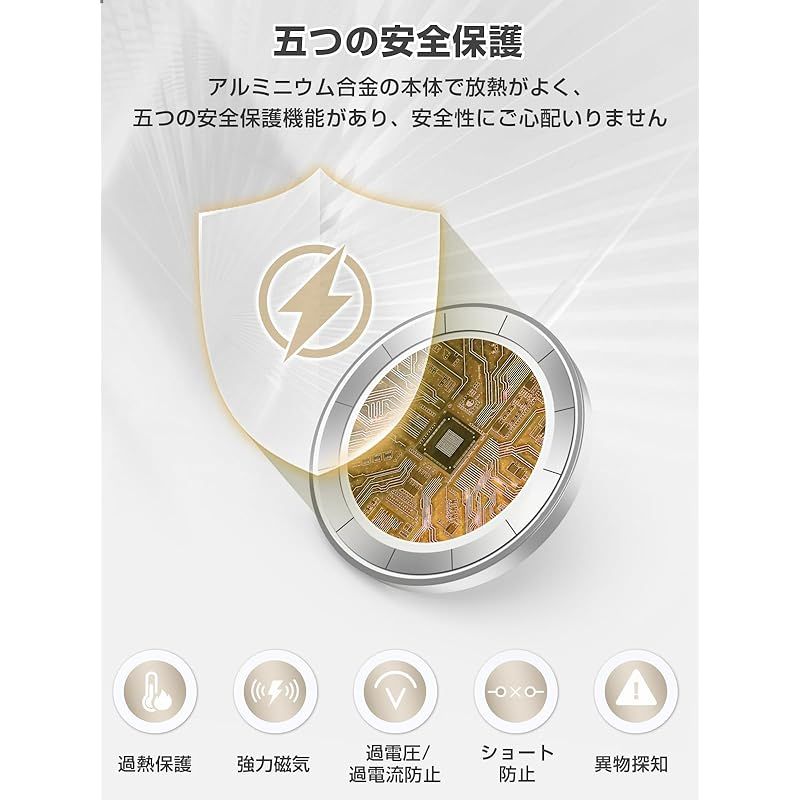 Mag Safe充電器 磁気ワイヤレス充電器 マグネット式 iPhone17 Air 16 15 14 13 12シリーズに対応 AppleWatchに対応 AirPodsPro3 2に対応 アップルウォッチに対応 マグセーフ充電器 一台三役 超軽量 小型 1 WWW_OPDRERGINERDOGAN_COM