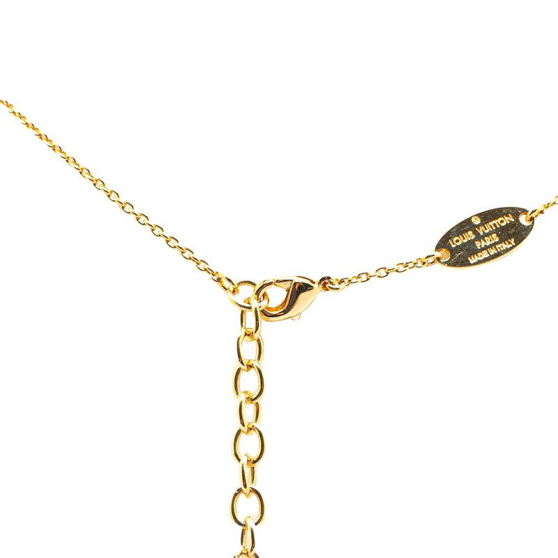 ルイ ヴィトン コリエ ルイゼット チェーン ペンダントネックレス  