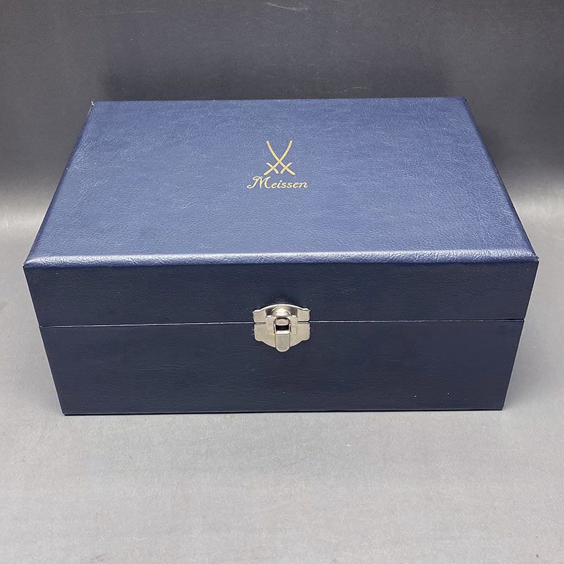 マイセン Meissen ブルーオニオン レッド＆ゴールド 夫婦蓋付湯呑 共箱 iw240924a01 WWW_NOITHATQUANGTHANH_NET