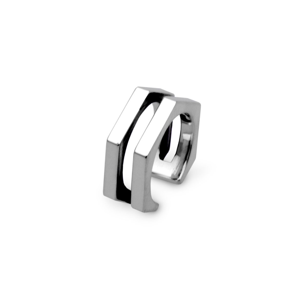 六角 イヤーカフ メンズ シルバー925|シルバーアクセサリー メンズアクセサリー|彼氏プレゼント|誕生日プレゼント|ec08