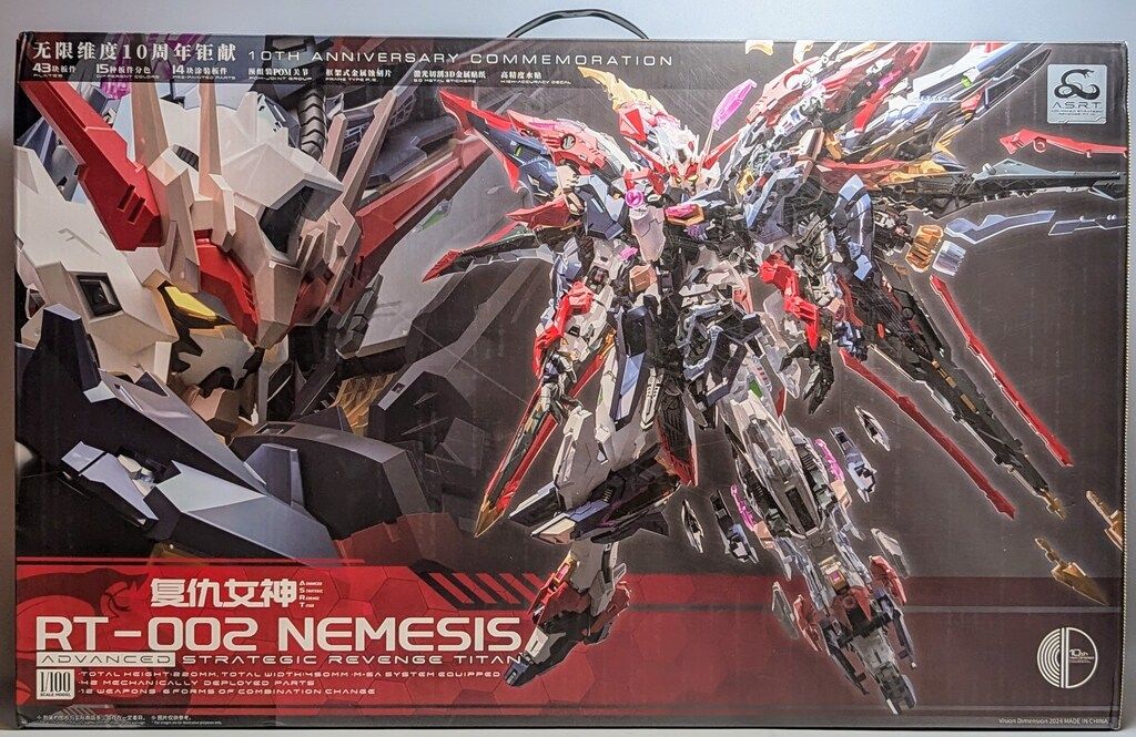RT-002 NEMESIS（復讐女神）の10周年記念特別版モデル(CUSTOM Infinite Dimension 1/100 RT-002 Nemesis Model Kit – Gundamaker