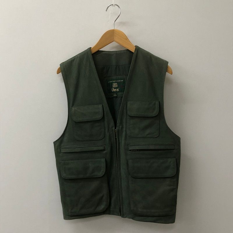ORVIS オービス 90 s LEATHER VEST 90年代 レザーベスト トップス 147-250426-kk-35-tei