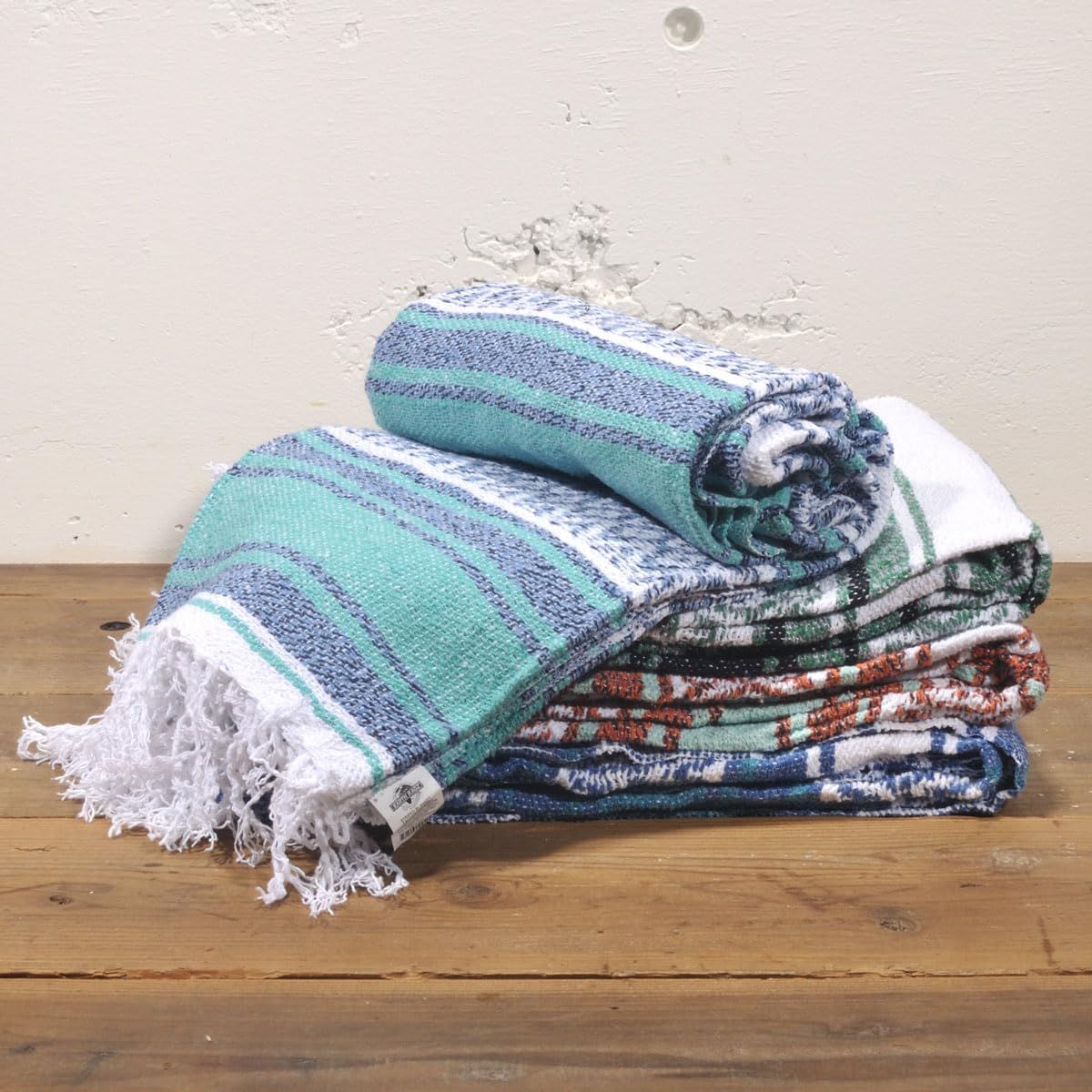 Mexico製 ラグ ブランケット DETAIL｜OAX Throwket メキシコ ラグ ブランケット - イエノLabo