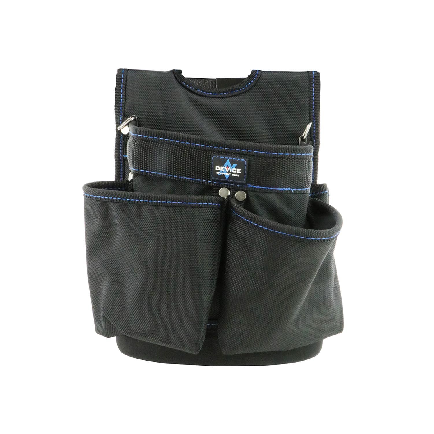 2ポケット SK11(エスケー11) DEVICE 電工用腰袋 2ポケット 型底 DVC-S15 ブラック