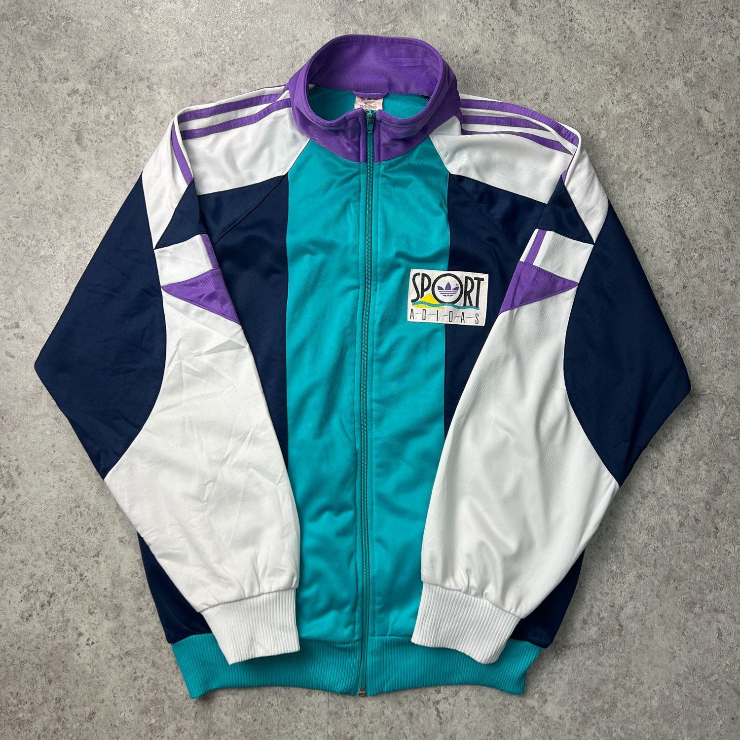 激レア 90s ヴィンテージ adidas ジャージトップ ウインドブレーカー