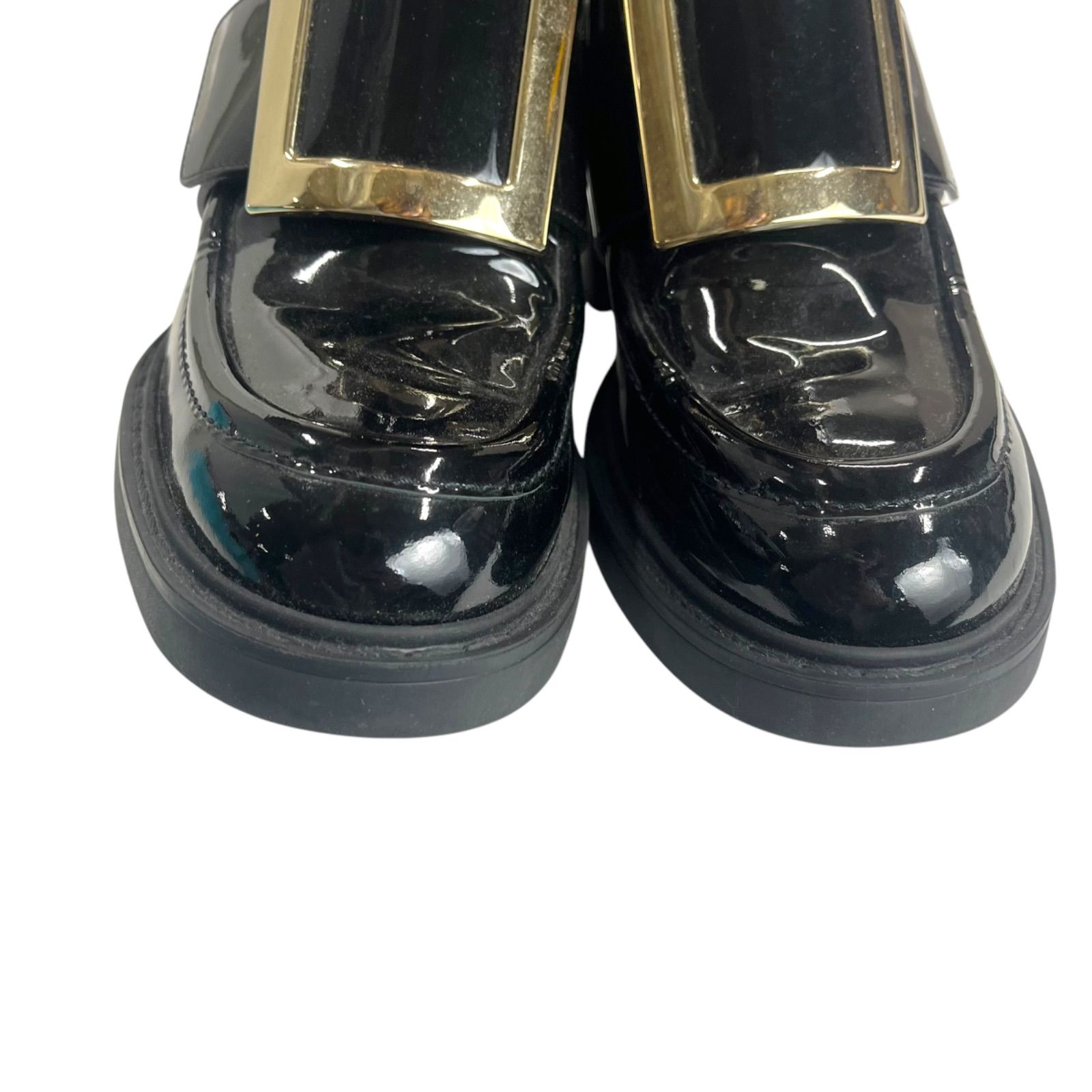 美品 ロジェヴィヴィエ ROGER VIVIER エナメル ショートブーツ 36 