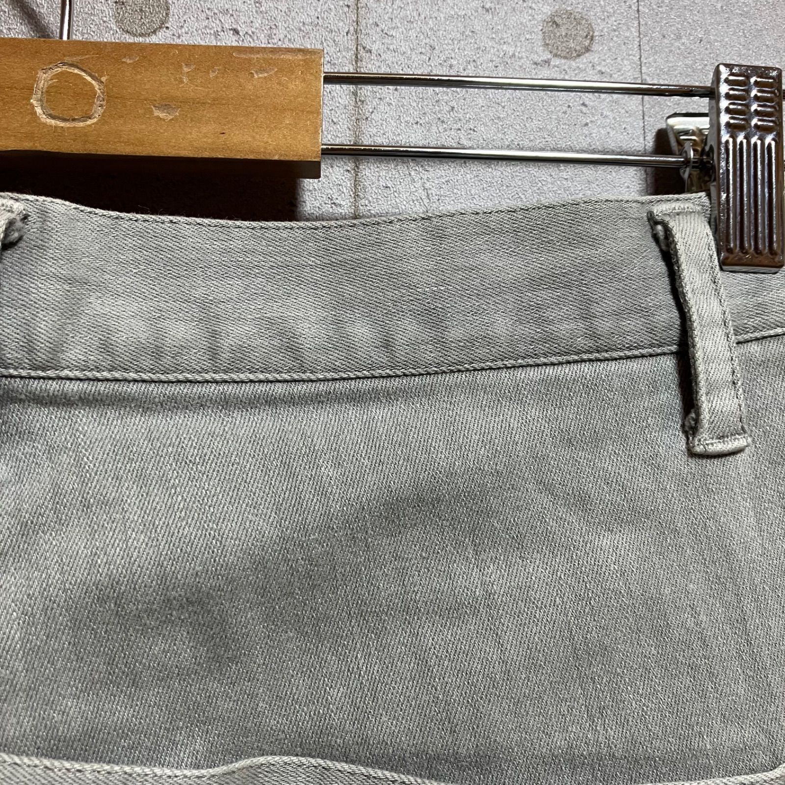 bajra バジュラ ストレッチ デニムパンツ ダブルウエスト
