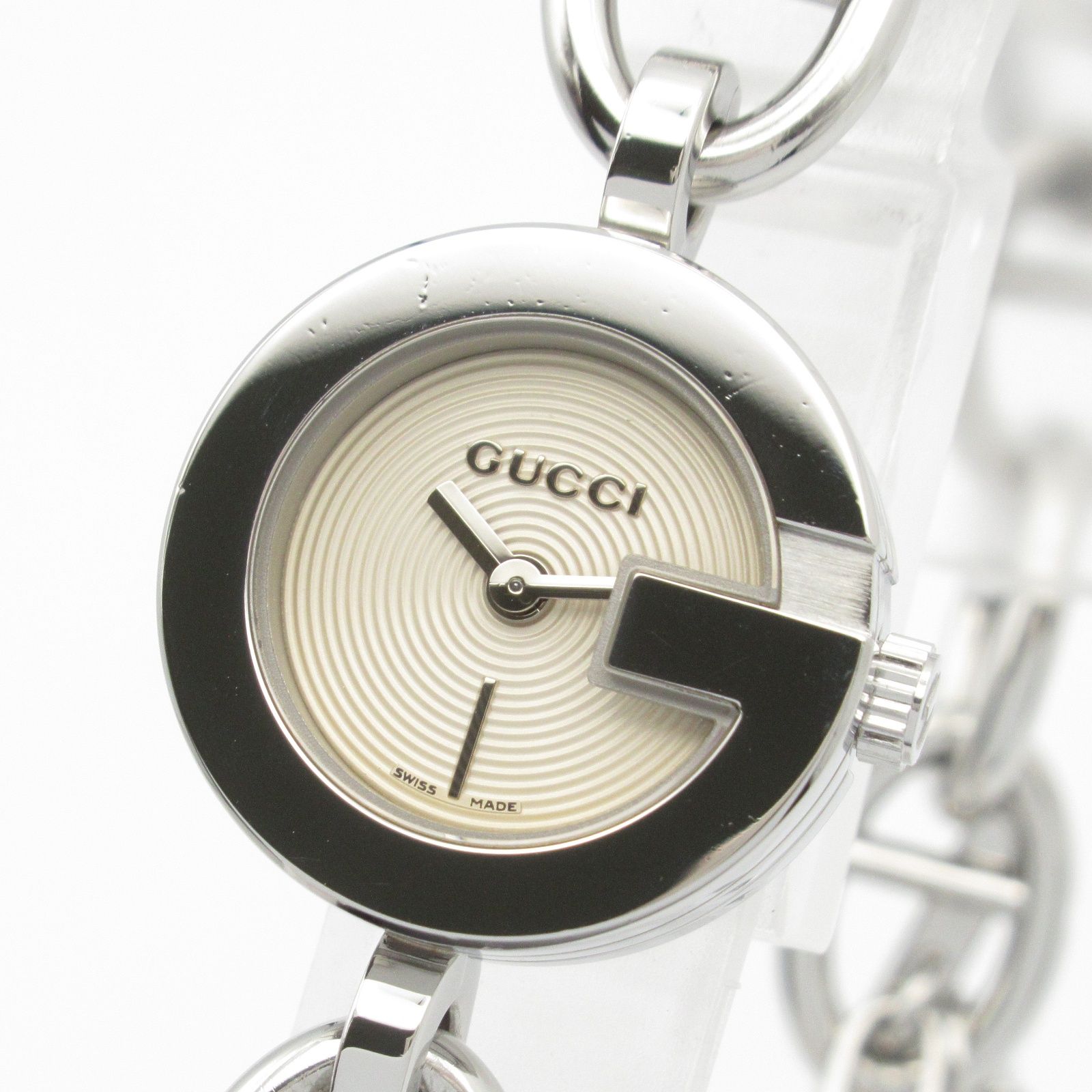 グッチ GUCCI 腕時計 Gチャーム ブレスウォッチ 107 シルバー
