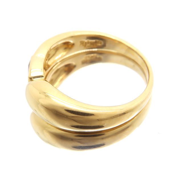 プライベートレーベル　18Kチューリップモチーフピンキーリング　3.5号　美品✨ プライベートレーベル 18Kチューリップモチーフピンキーリング