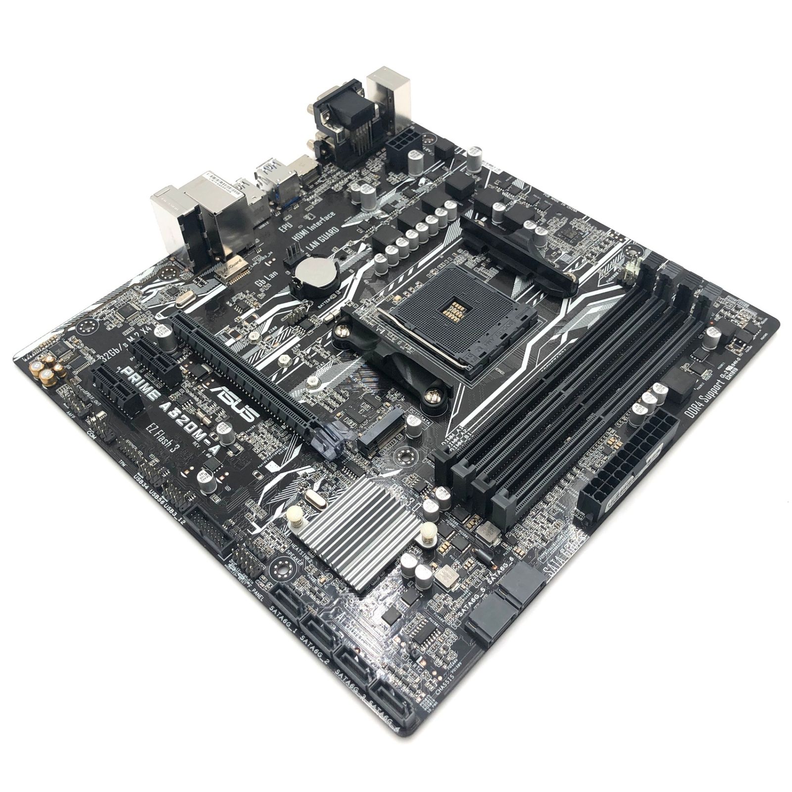 ASUS AMD A320 搭載 AM4 Socket 対応 マザーボード PRIME A320M-A 【microATX】 - メルカリ