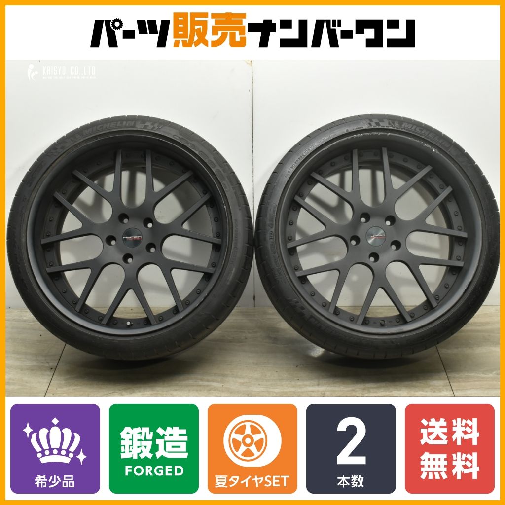 鍛造 Hyper forged ハイパーフォージド HF C 7 22 in 10 5 J 3 PCD 130 2本 ハブ径71 mm ミシュラン 295 30 R カイエン トゥアレグ Q