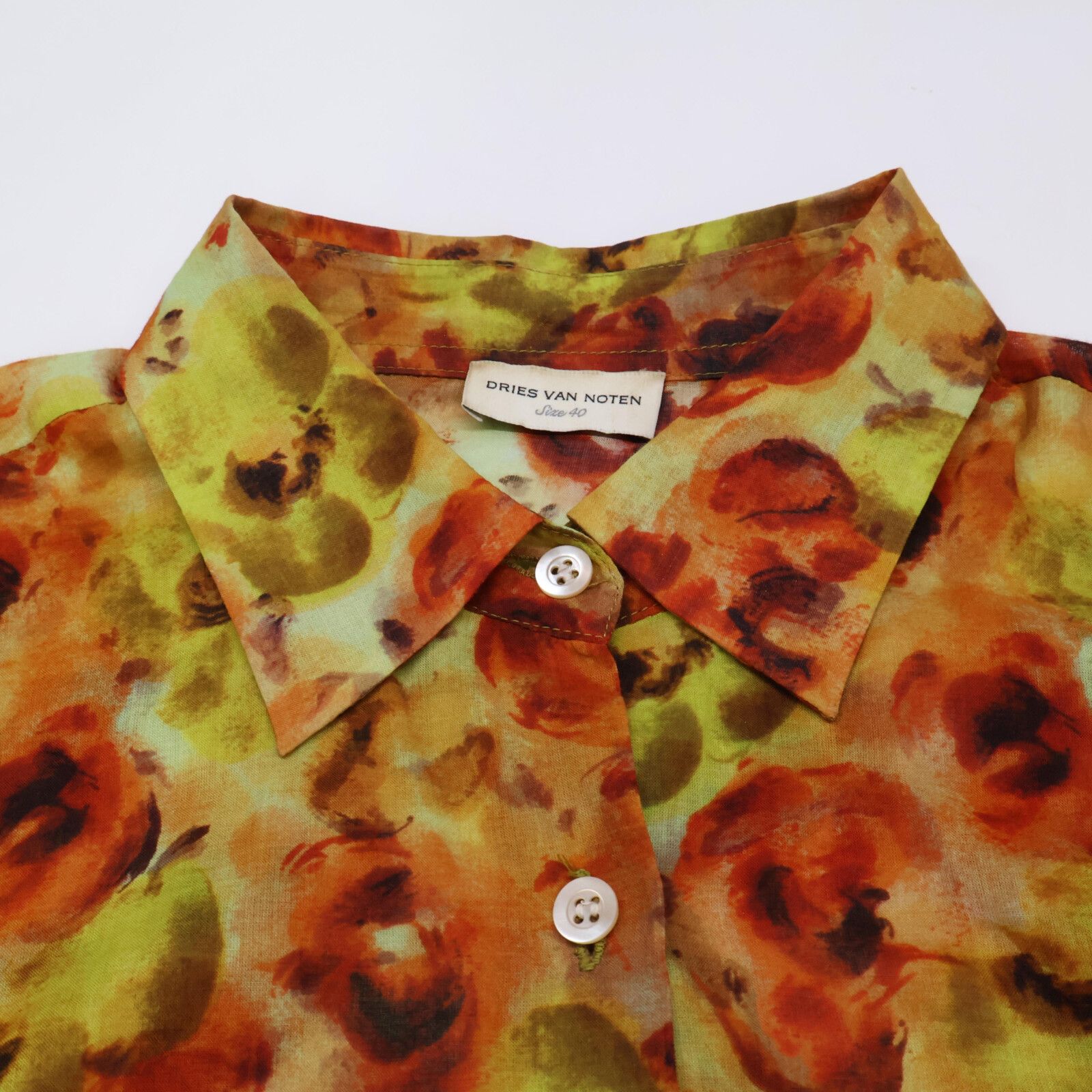 DRIES VAN NOTEN 幾何学模様 長袖シャツ ドリス ヴァン ノッテン DRIES VAN NOTEN DRIES VAN NOTEN 長袖