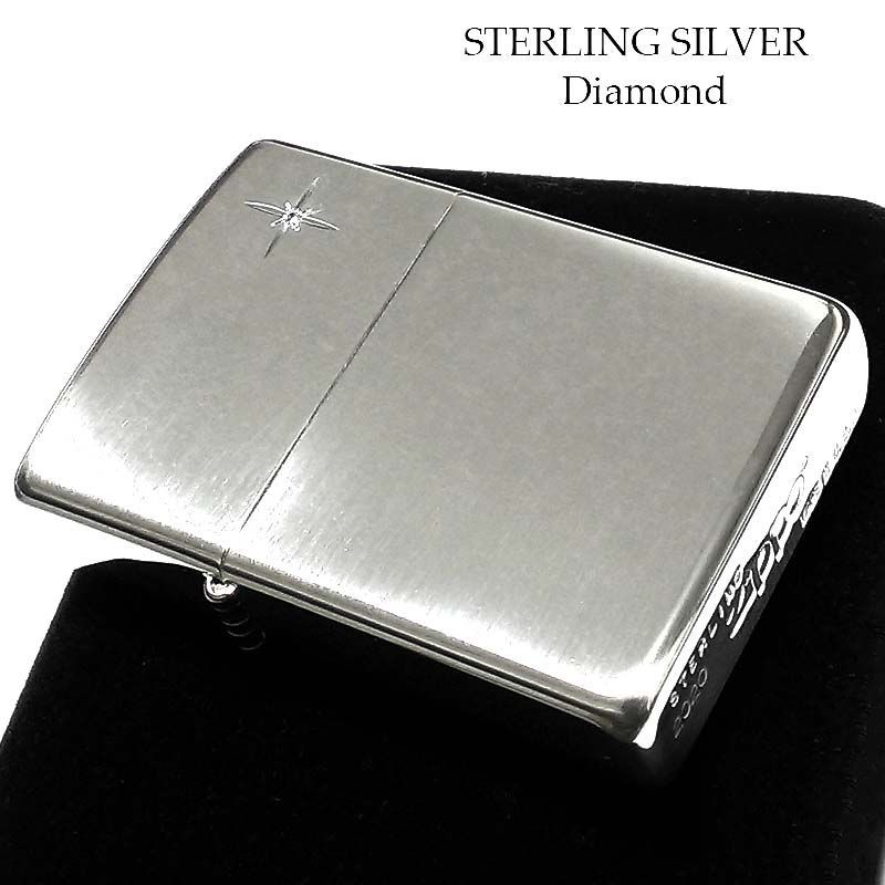 ZIPPO 純銀 スターリングシルバー 天然ダイヤモンド ジッポ ライター 天然石 ミラー仕上げ かっこいい 鏡面 ポリッシュ メンズ レディース 銀無垢  シンプル おしゃれ ギフト - メルカリ