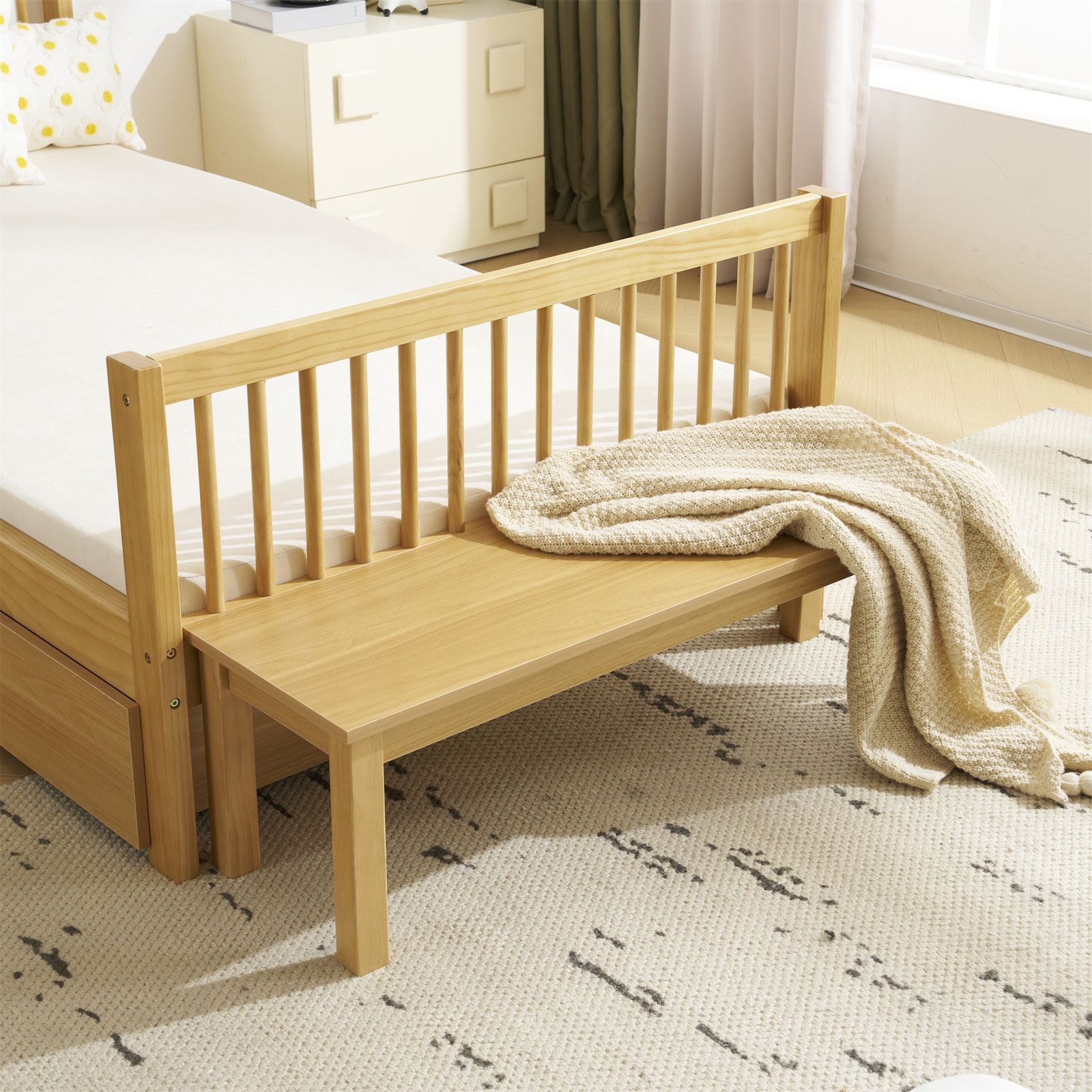 2個 ベッド シングル すのこベッド 収納 北欧 おしゃれ ベッドフレーム 頑丈 シンプル すのこ 木製 耐荷重 新生活 子供ベッド 子供部屋 大人用 収納 ベッド 北欧風 シンプル Natural NEXPOTALLINN_EU