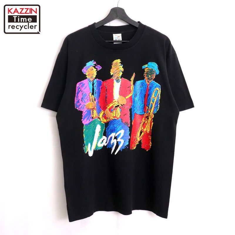 90s アメリカンアパレル　ジャズ tシャツ ヴィンテージ　usa製 アート 90s アメリカンアパレル ジャズ tシャツ ヴィンテージ usa製
