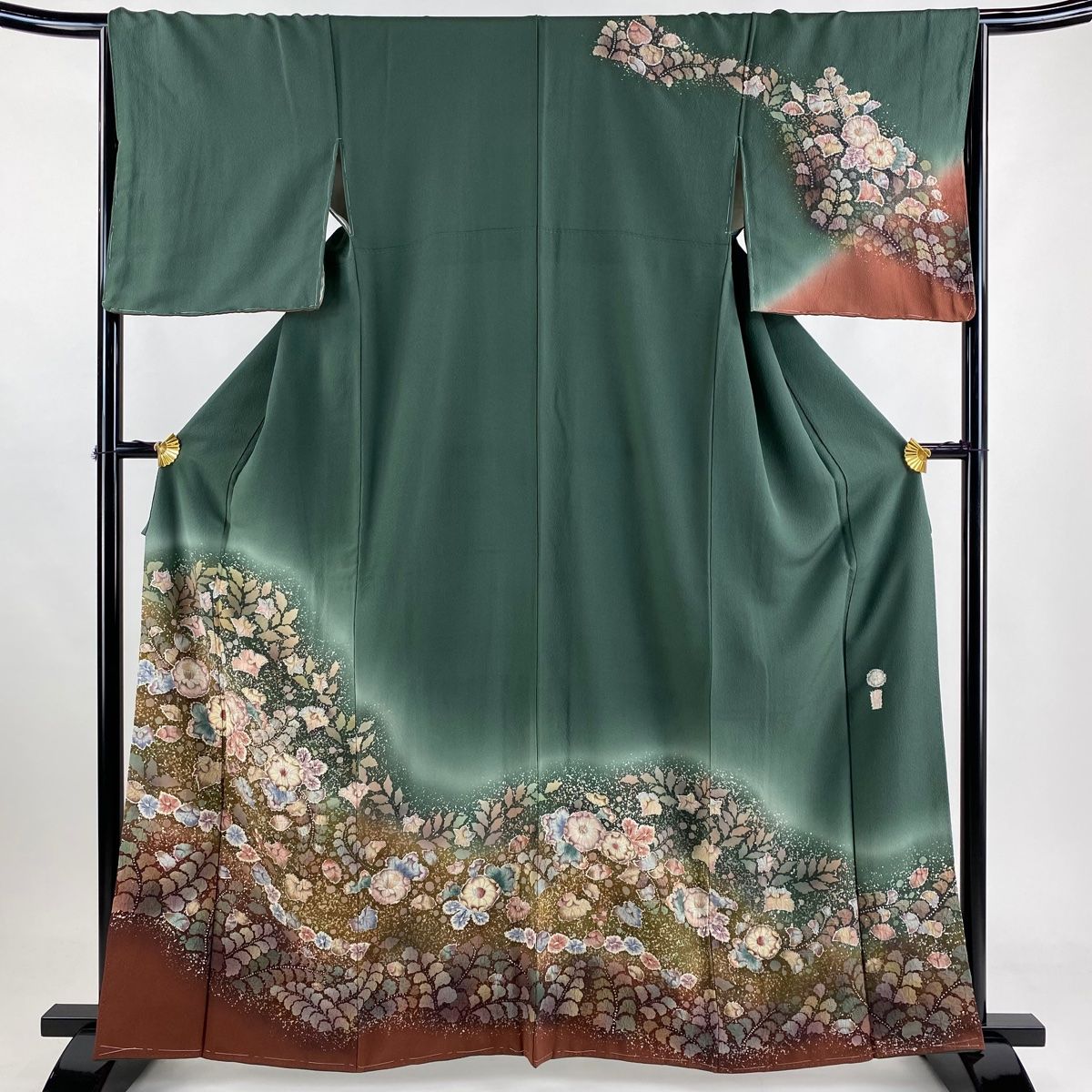 オンライン ショップファッション - 裄丈66.5cm 灰み水色地に
