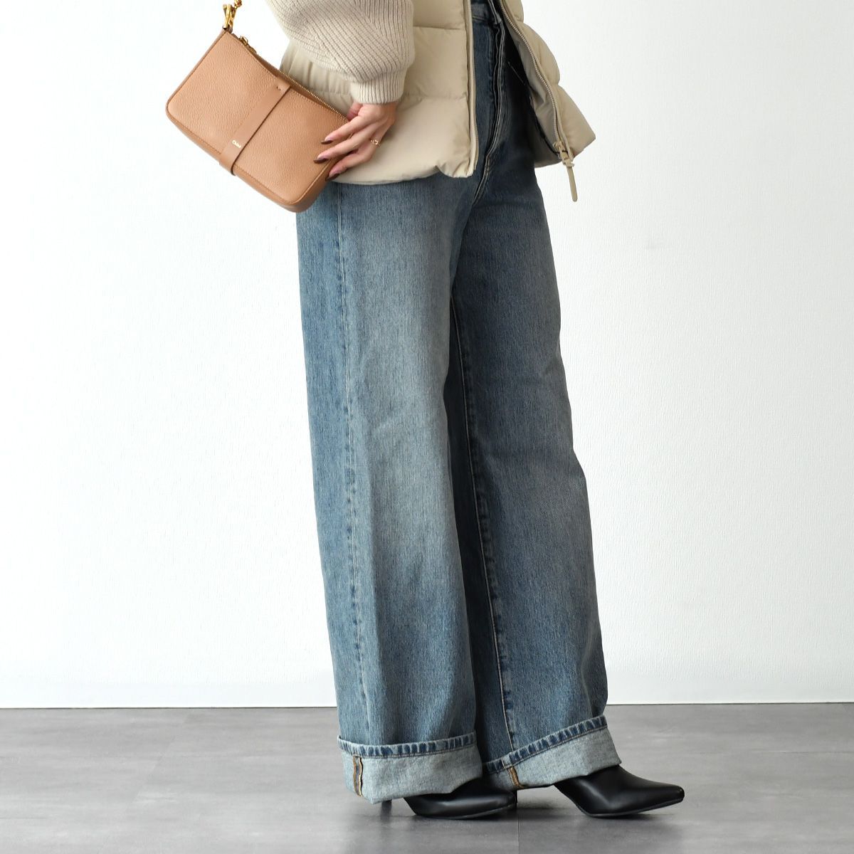 LOEWE ロエベ デニム ボトムス ハイウエスト ジーンズ S540Y11X65