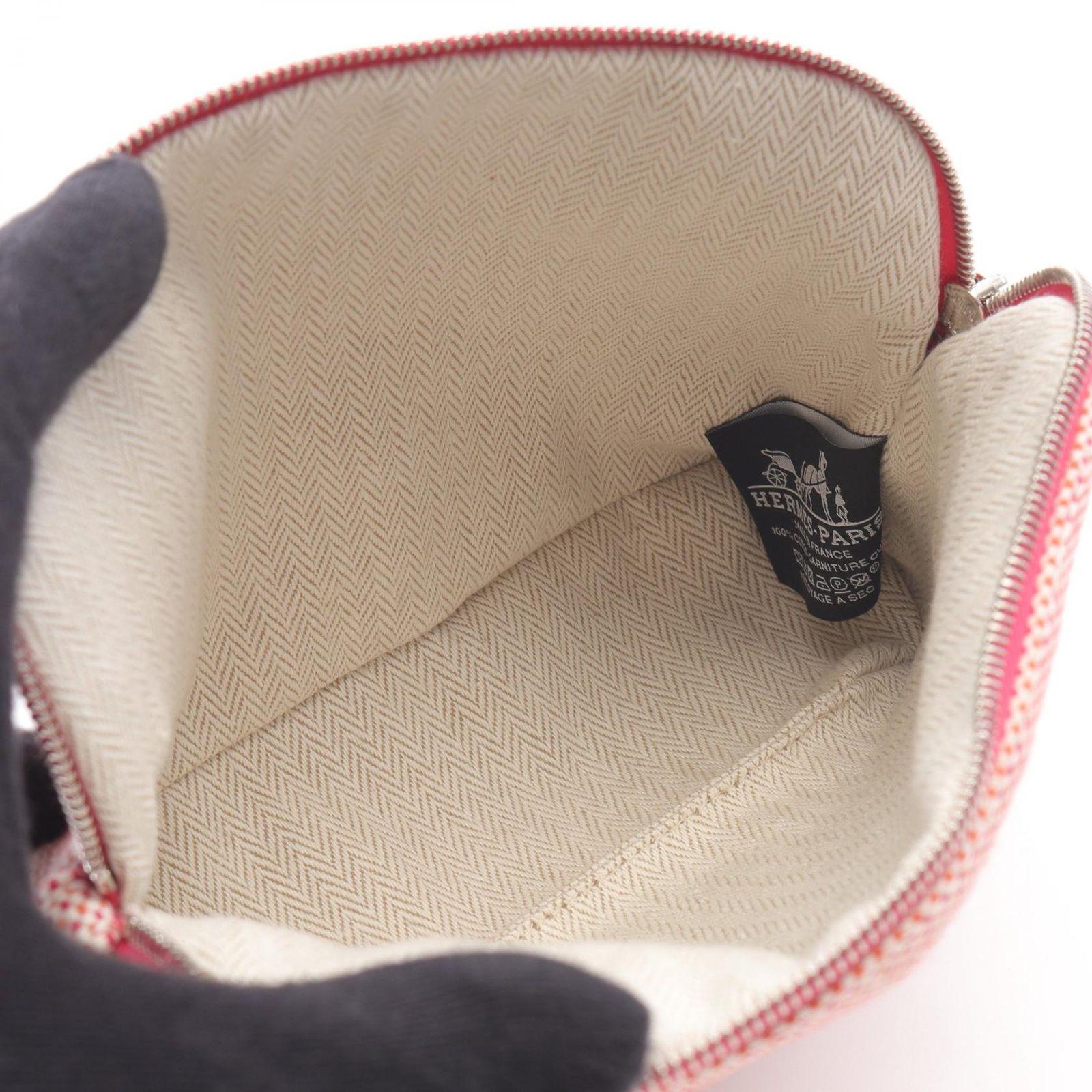 可愛い エルメス HERMES ポーチ ボリードポーチ クレイジーH オレンジ|フランボワーズ キャンバス レザー ボリードポーチ ミニ クレイジーH オレンジ|フランボワーズ 共感