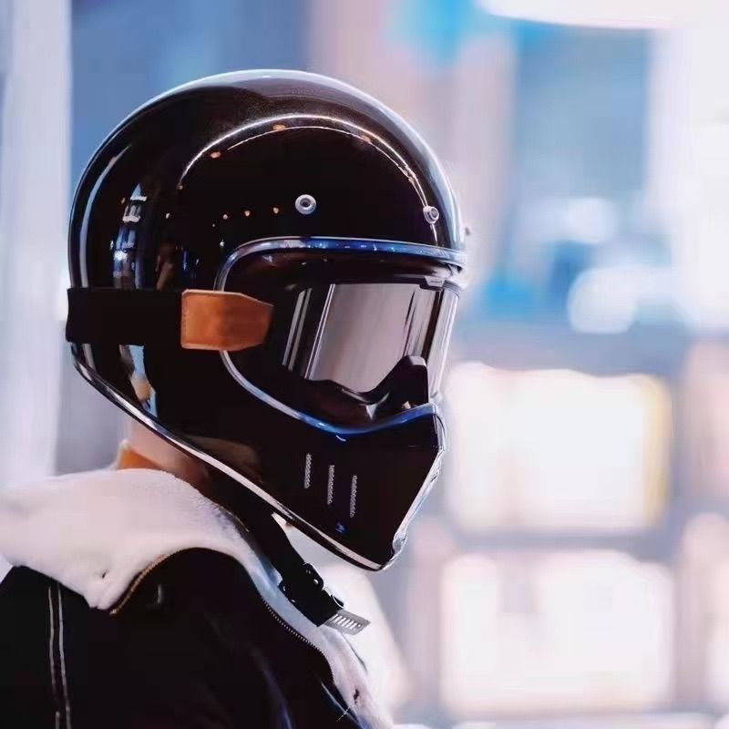 VOSSフルフェイスヘルメット ゴーグル付き トレロハーレー